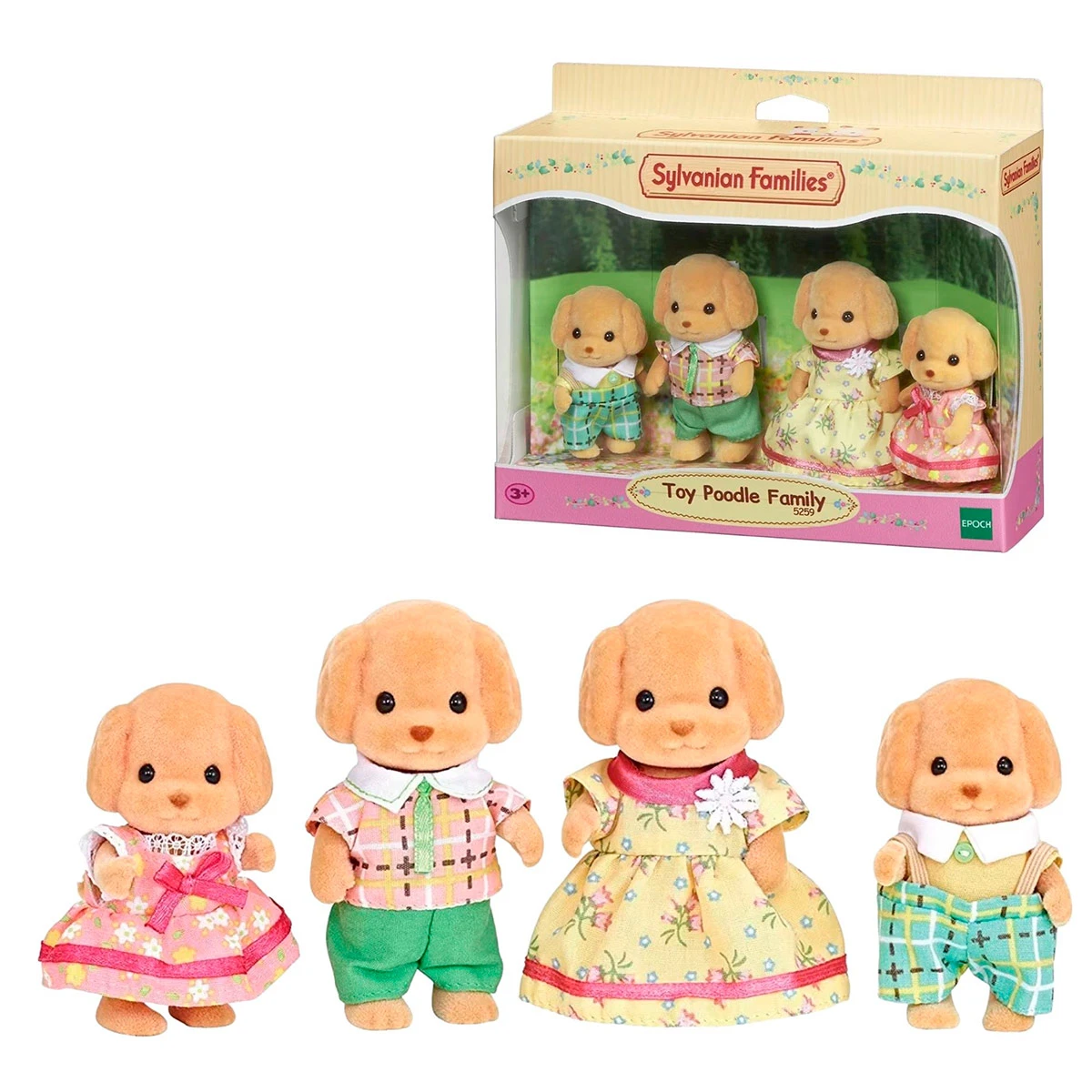 FIGURA COLECCIONABLE SYLVANIAN FAMILIES FAMILIA PERRO CANICHE - 1