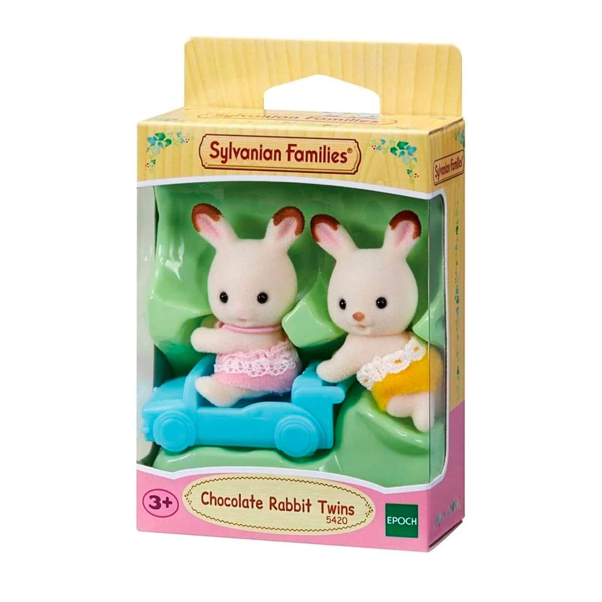 FIGURA COLECCIONABLE SYLVANIAN FAMILIES GEMELOS CONEJO CHOCOLATE - 4