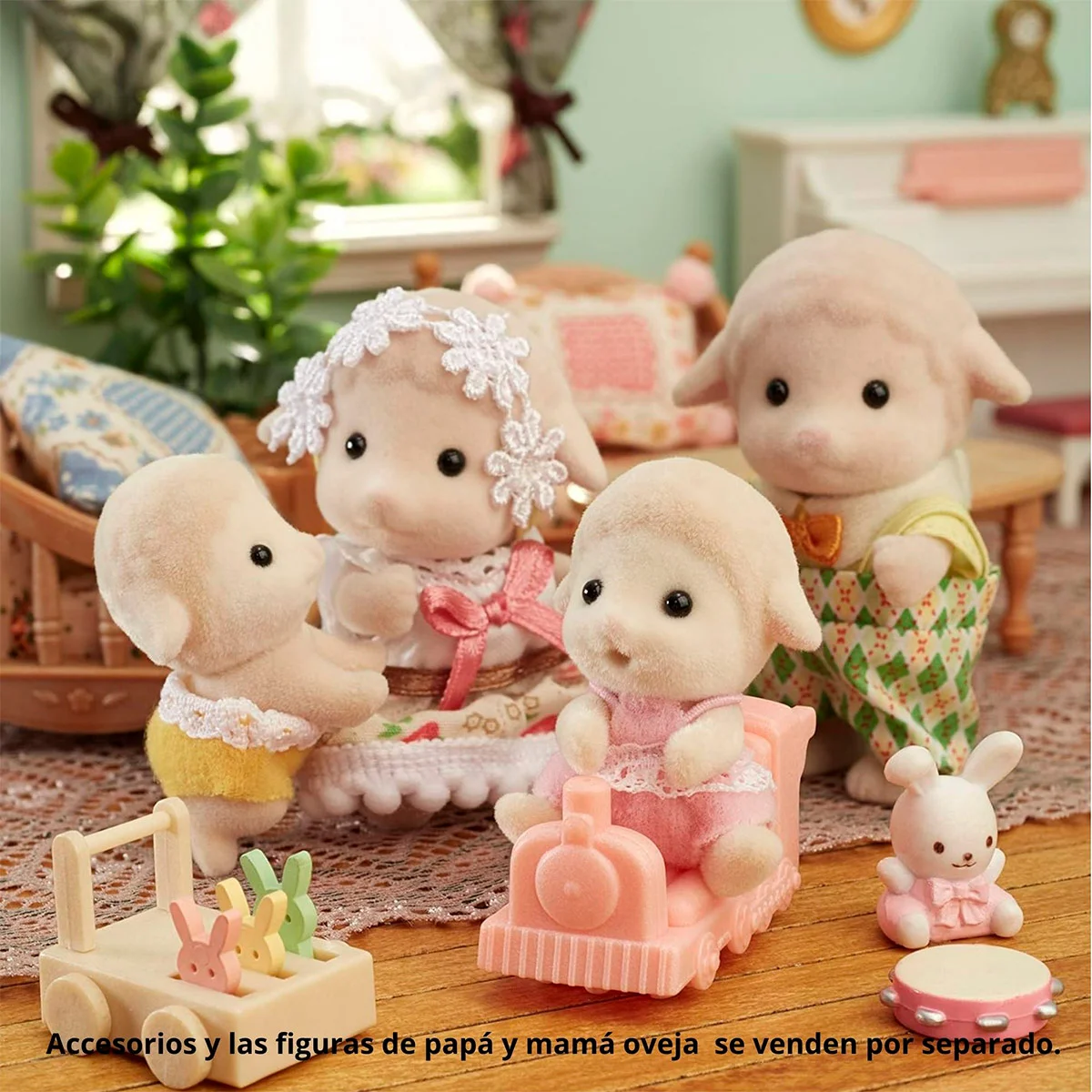 FIGURA COLECCIONABLE SYLVANIAN FAMILIES GEMELOS OVEJA - 3