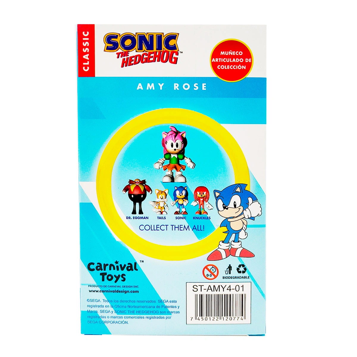 FIGURA DE ACCIÓN SONIC VALUE AMY 10 CM - 3
