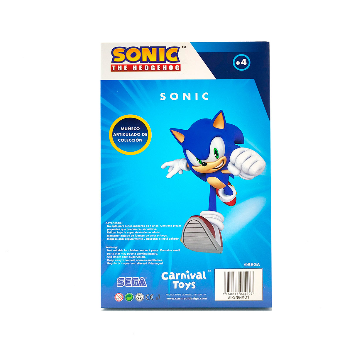 FIGURA DE ACCIÓN SONIC VALUE ARTICULABLE 16 CM - 4