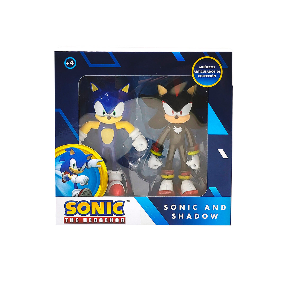FIGURA DE ACCIÓN SONIC VALUE SET SONIC Y SHADOW 10 CM - 2
