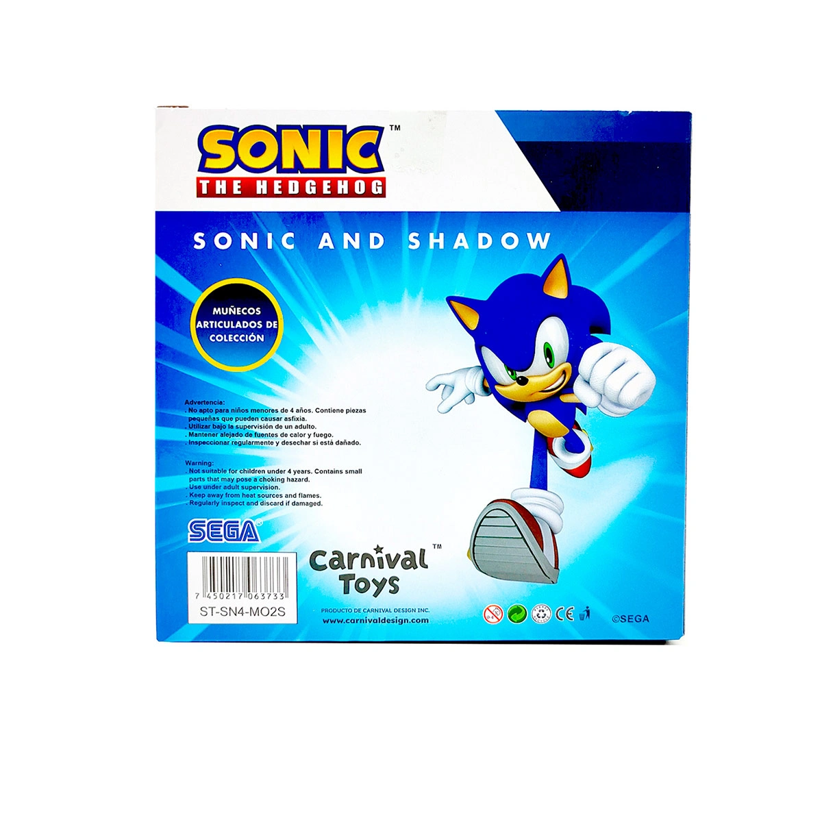 FIGURA DE ACCIÓN SONIC VALUE SET SONIC Y SHADOW 10 CM - 3