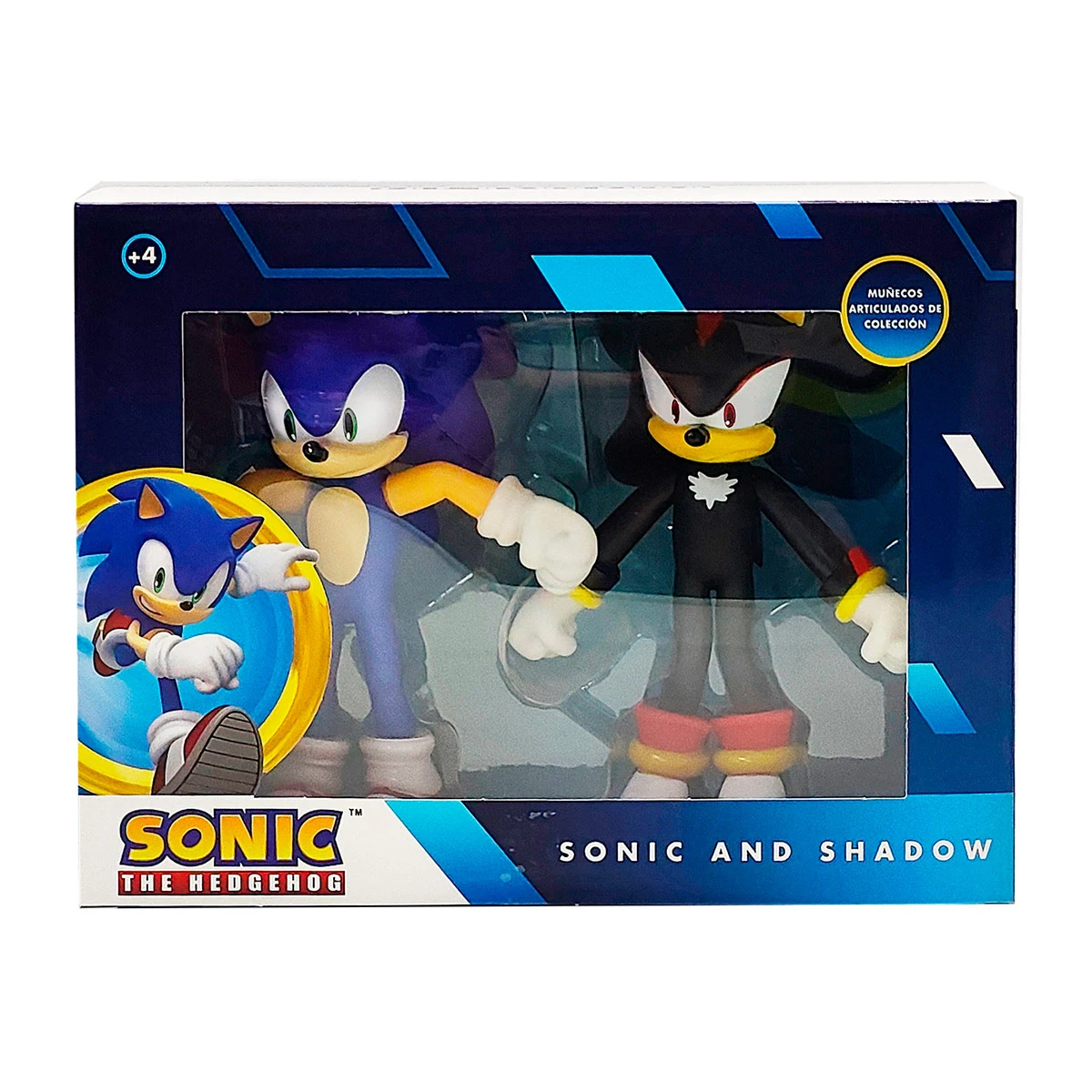 FIGURA DE ACCIÓN SONIC VALUE SET SONIC Y SHADOW 16 CM - 1