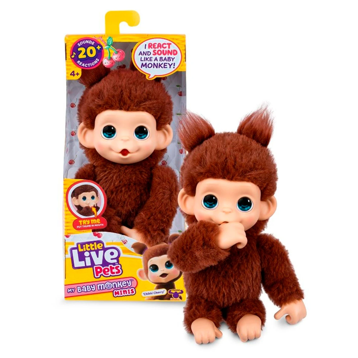 JUGUETE DIDÁCTICO LITTLE LIVE PETS MY BABY MINI MONKEY - 1