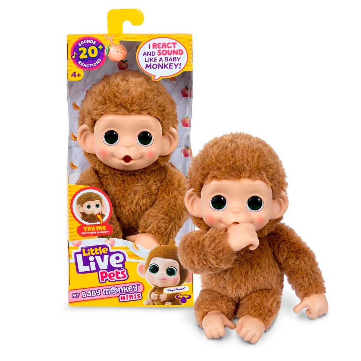 JUGUETE DIDÁCTICO LITTLE LIVE PETS MY BABY MINI MONKEY - 7