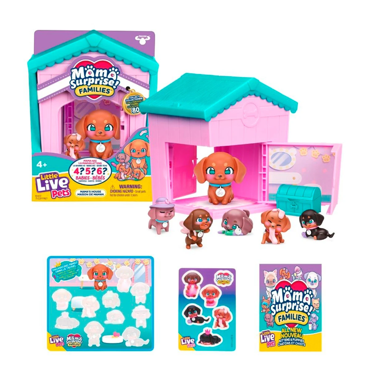 JUGUETE DIDACTICO LITTLE LIVE PETS MAMA SORPRESA FAMILIA CASA - 12