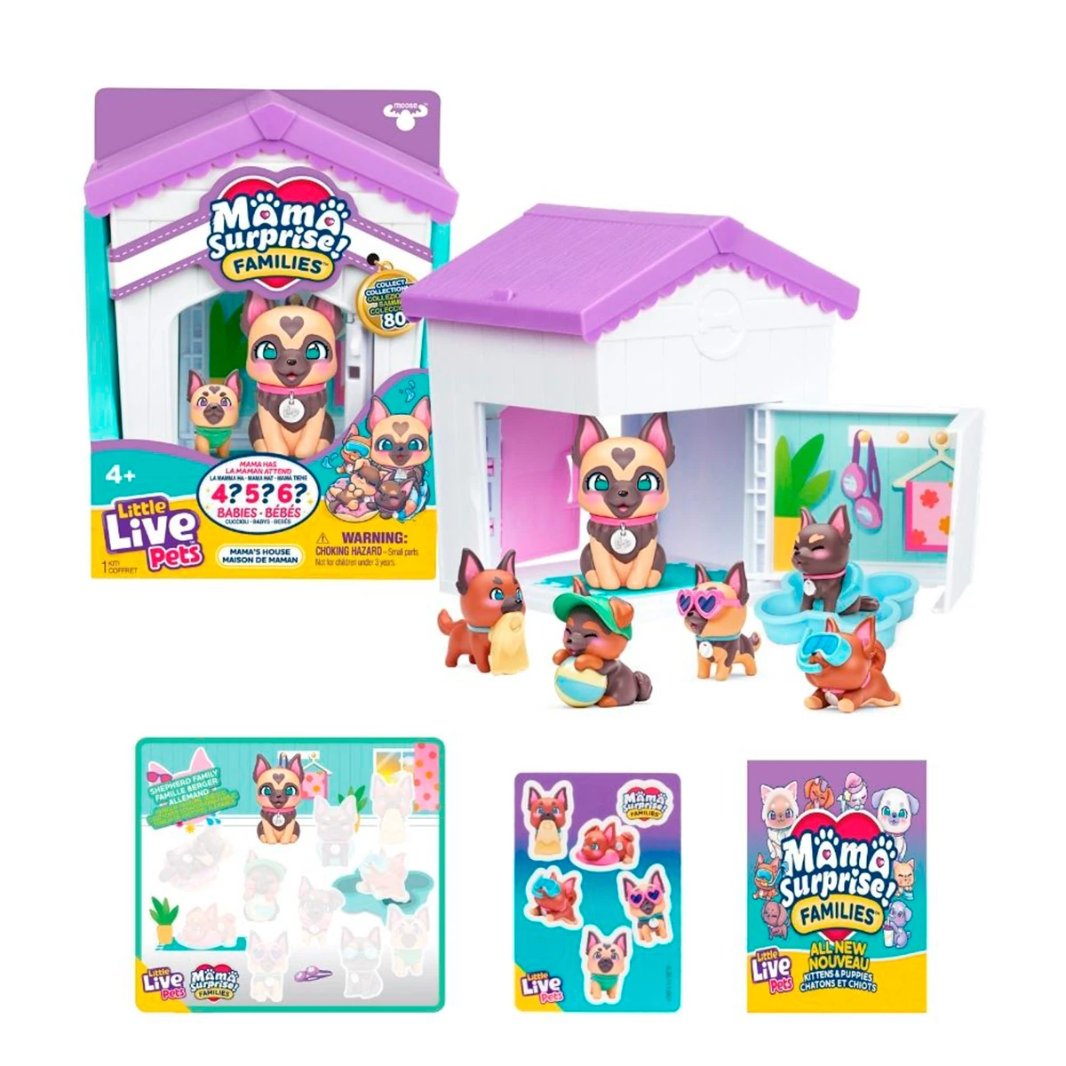 JUGUETE DIDACTICO LITTLE LIVE PETS MAMA SORPRESA FAMILIA CASA - 14