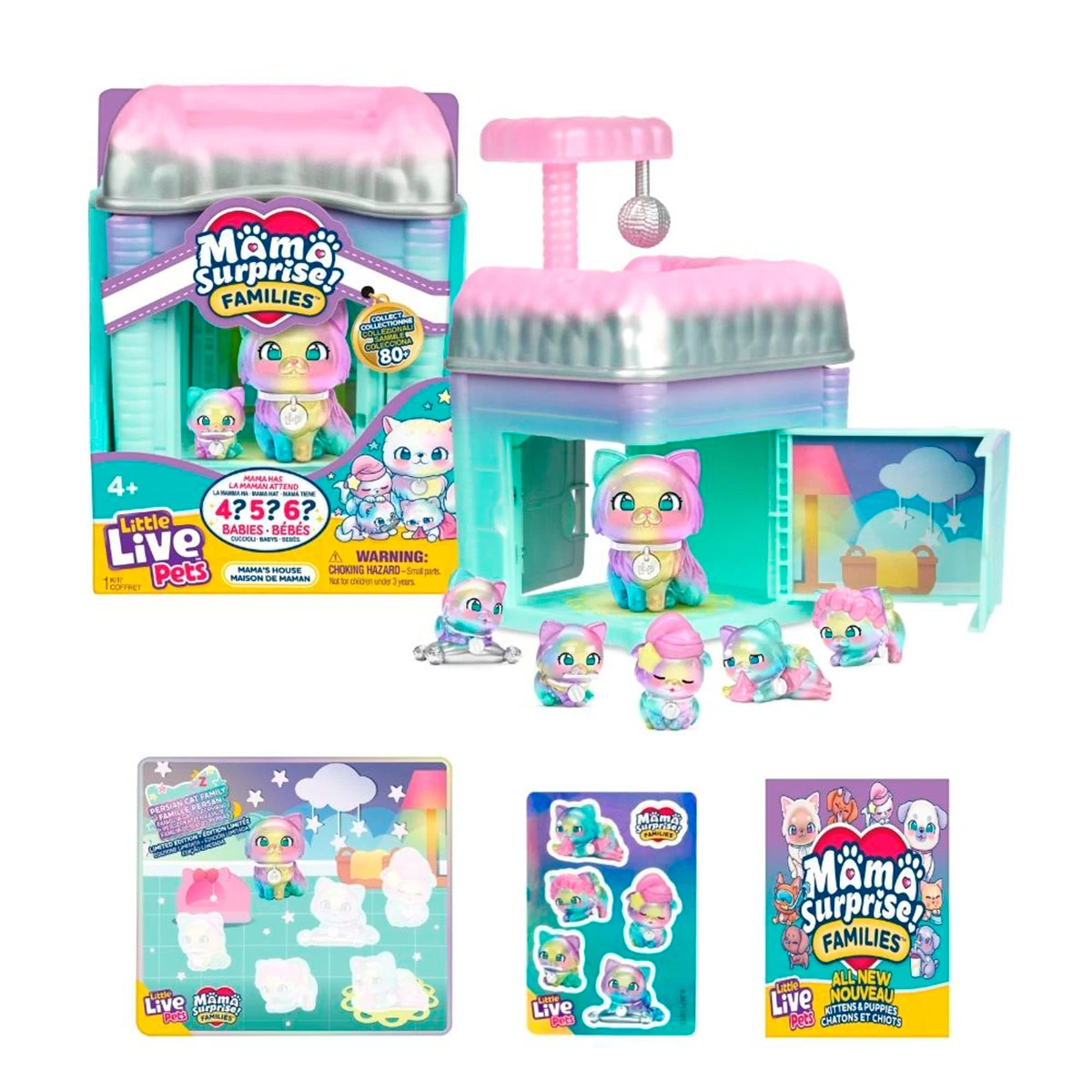 JUGUETE DIDACTICO LITTLE LIVE PETS MAMA SORPRESA FAMILIA CASA - 3