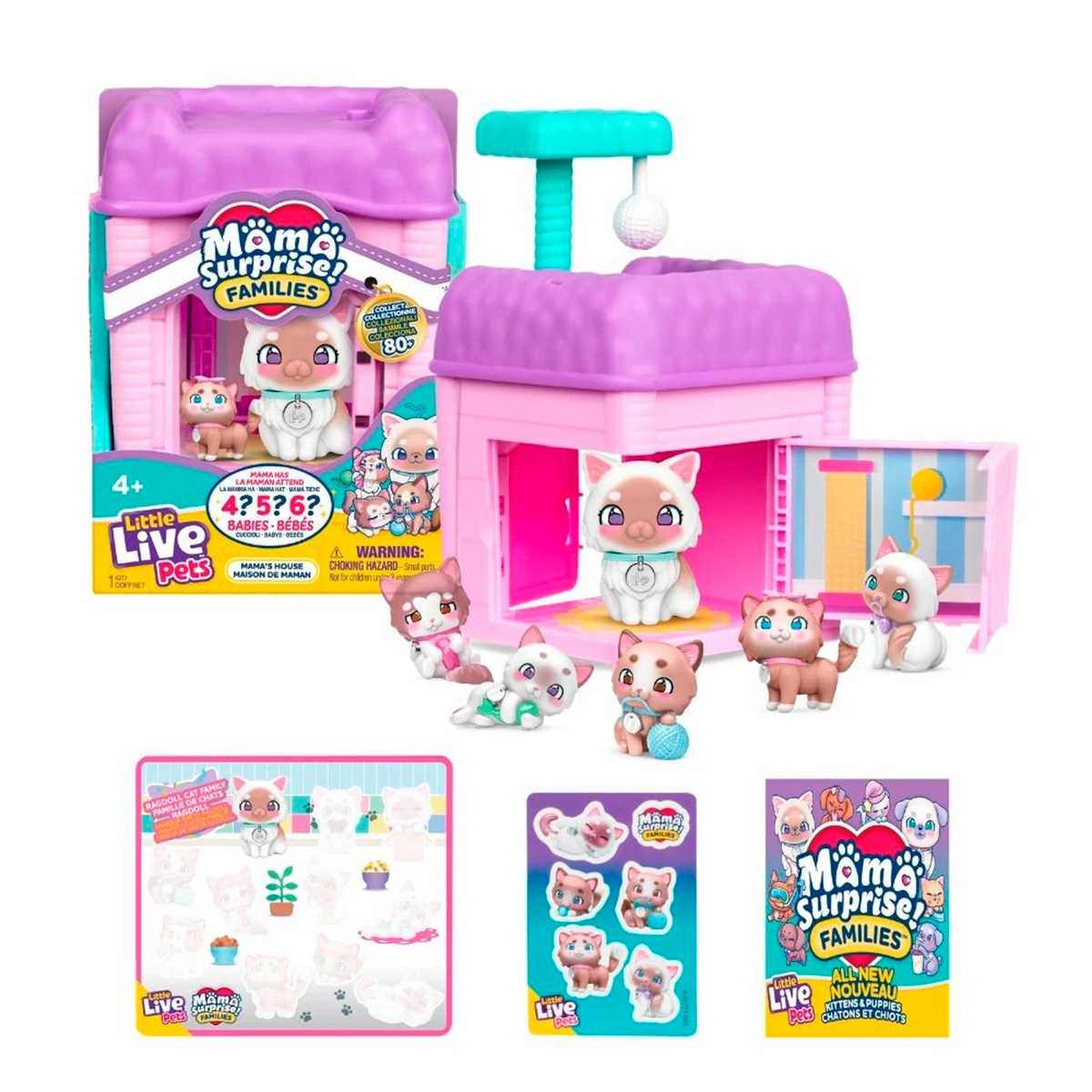 JUGUETE DIDACTICO LITTLE LIVE PETS MAMA SORPRESA FAMILIA CASA - 5