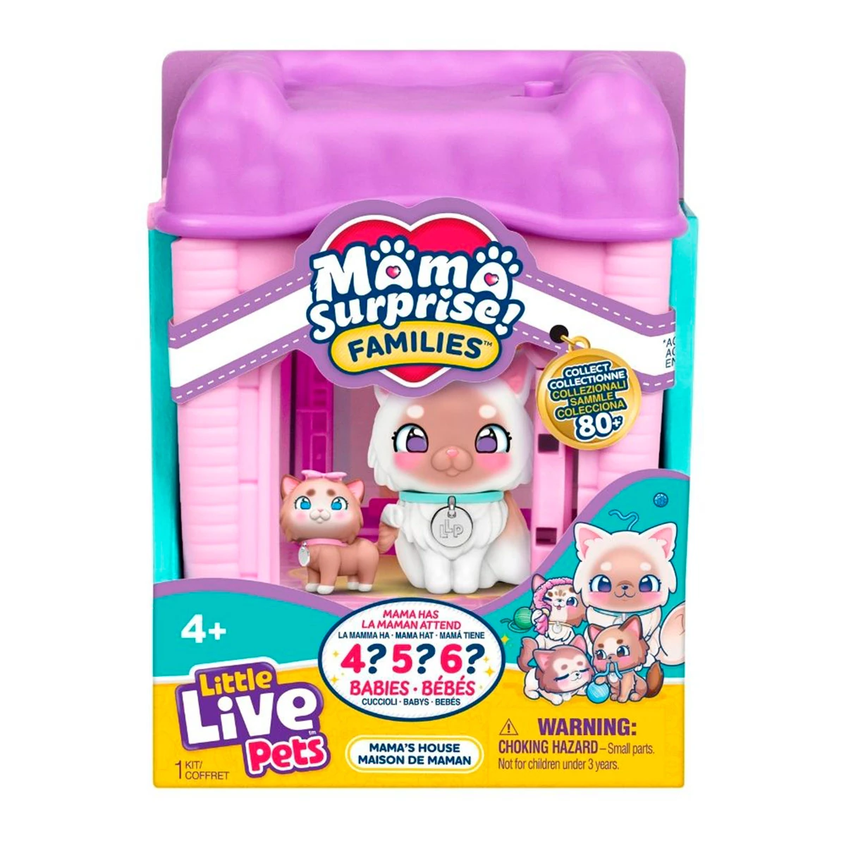 JUGUETE DIDACTICO LITTLE LIVE PETS MAMA SORPRESA FAMILIA CASA - 6