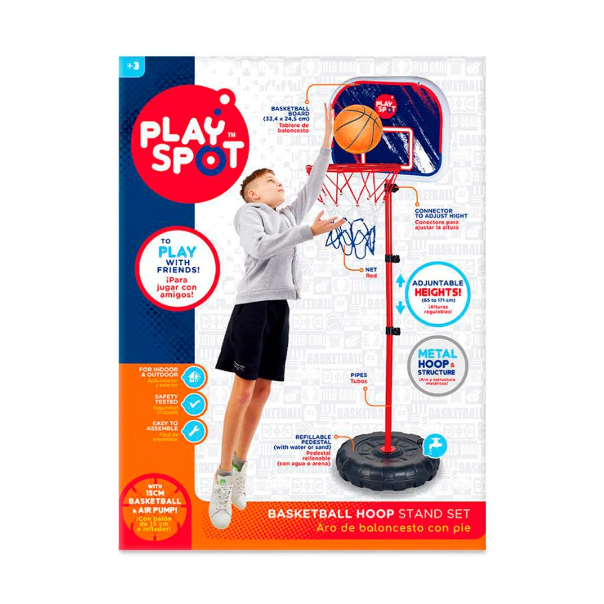SET DE ARO DE BALONCESTO PLAYSPOT CON PIE - 2