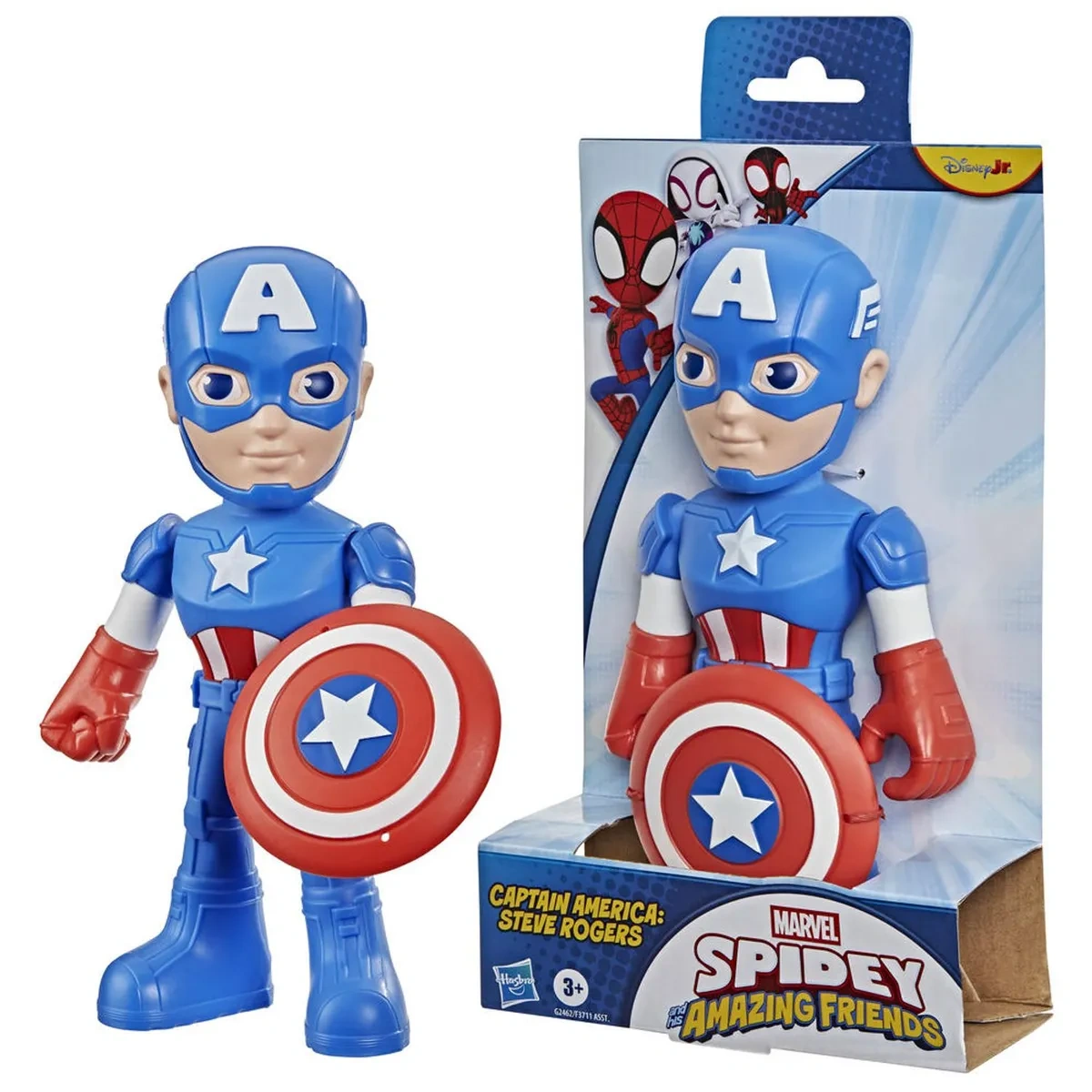 FIGURA DE ACCIÓN SPIDEY AMAZING FRIENDS CAPITÁN AMÉRICA - 3