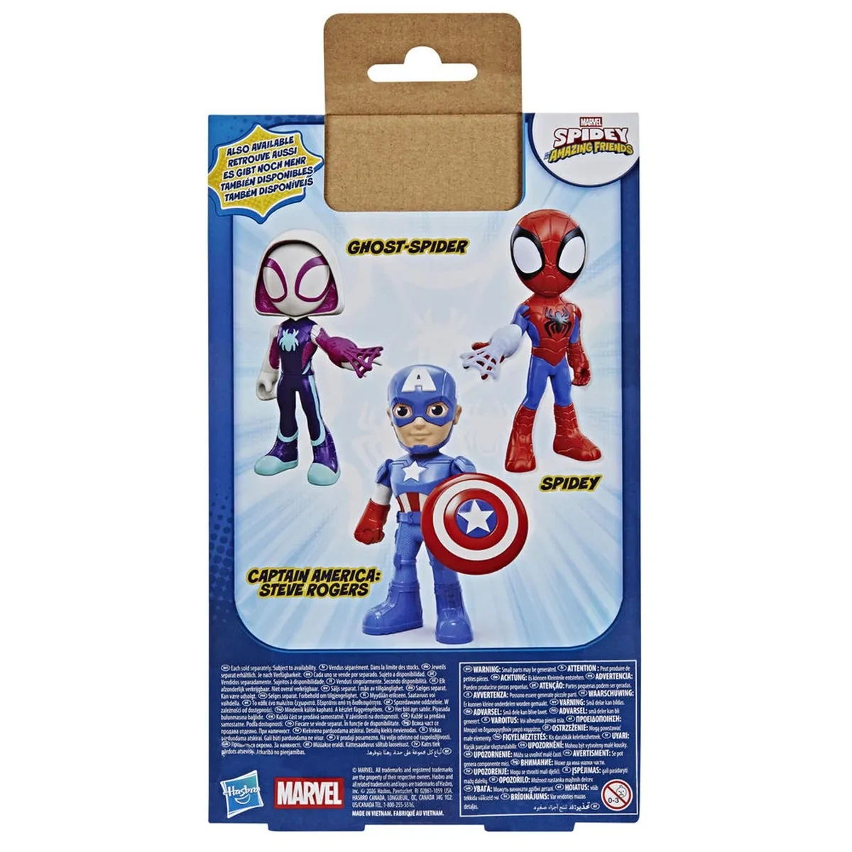 FIGURA DE ACCIÓN SPIDEY AMAZING FRIENDS CAPITÁN AMÉRICA - 4