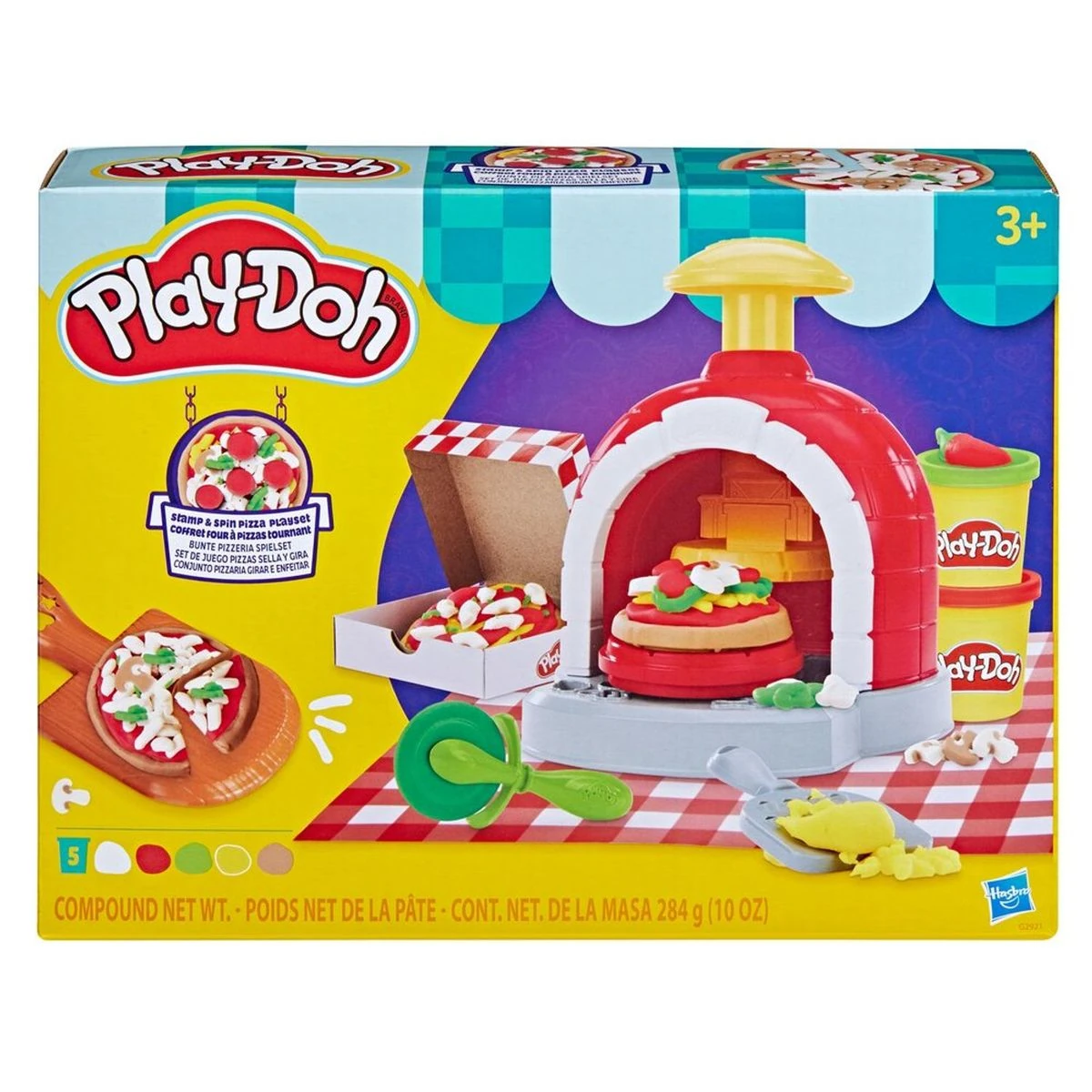 SET DE MASAS MOLDEABLES PIZZAS SELLA Y GIRA PLAY DOH - 1