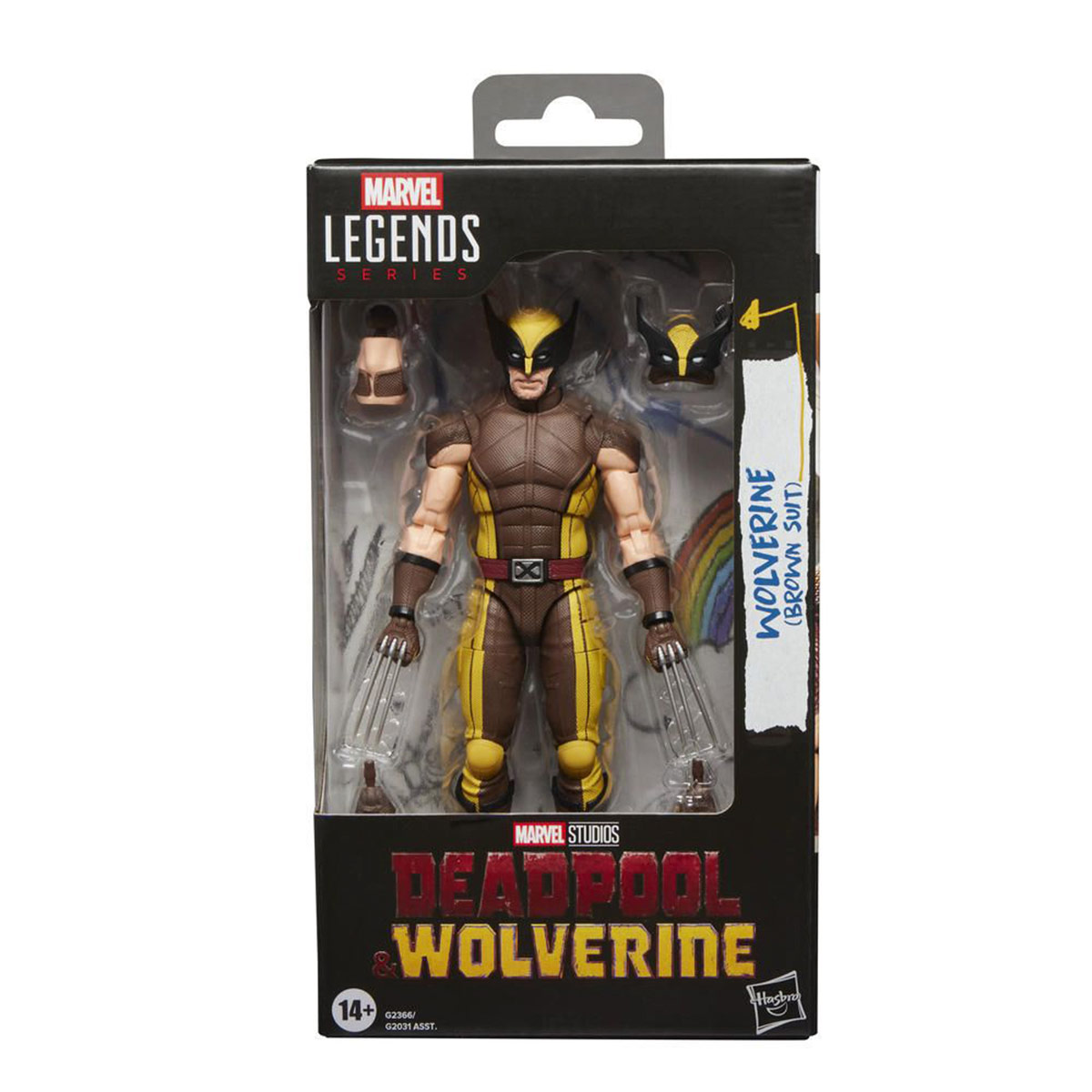 FIGURA DE ACCIÓN MARVEL LEGENDS TRAJE MARRÓN WOLVERINE - 9
