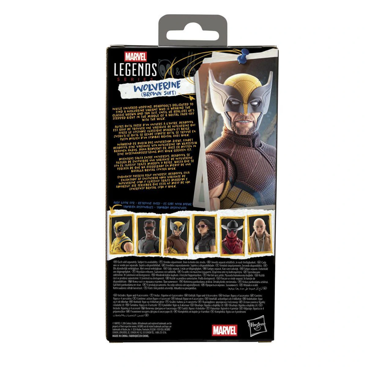 FIGURA DE ACCIÓN MARVEL LEGENDS TRAJE MARRÓN WOLVERINE - 10