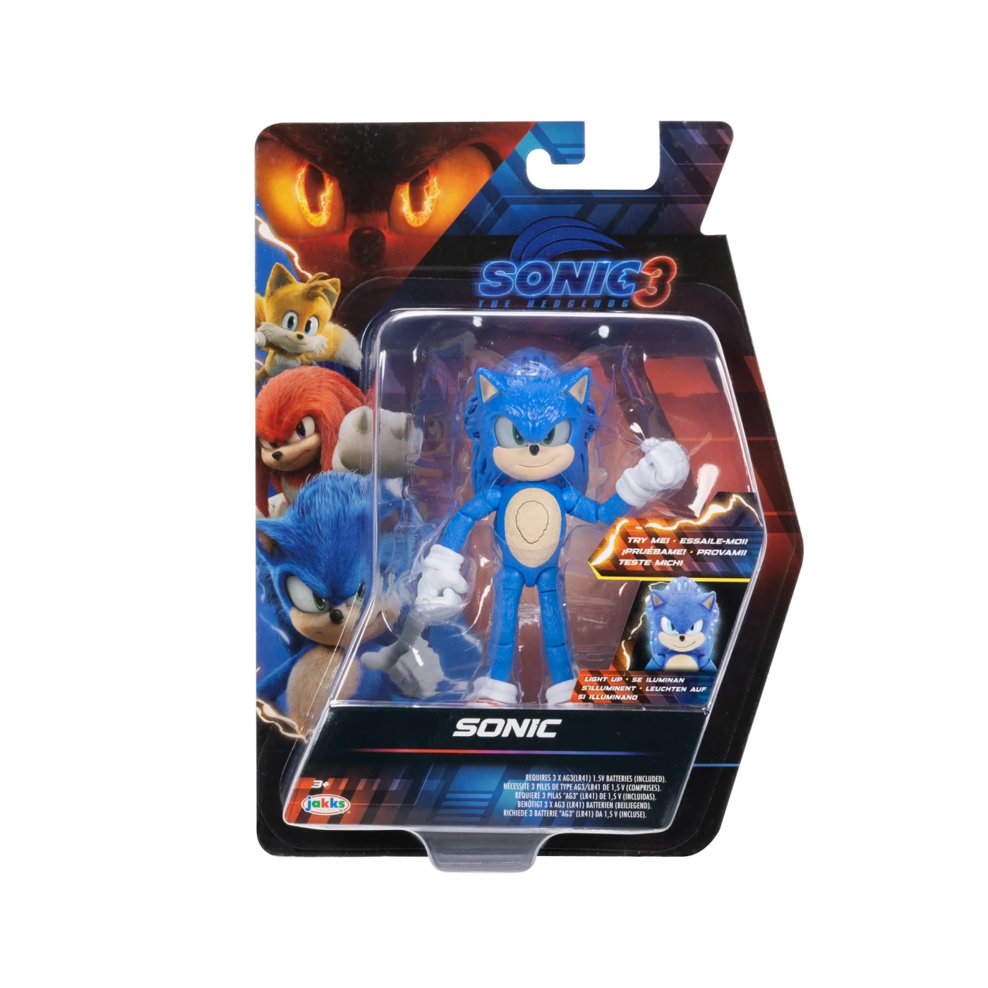 FIGURA DE ACCIÓN SONIC MOVIE LIGHT UP 13 CM - 1