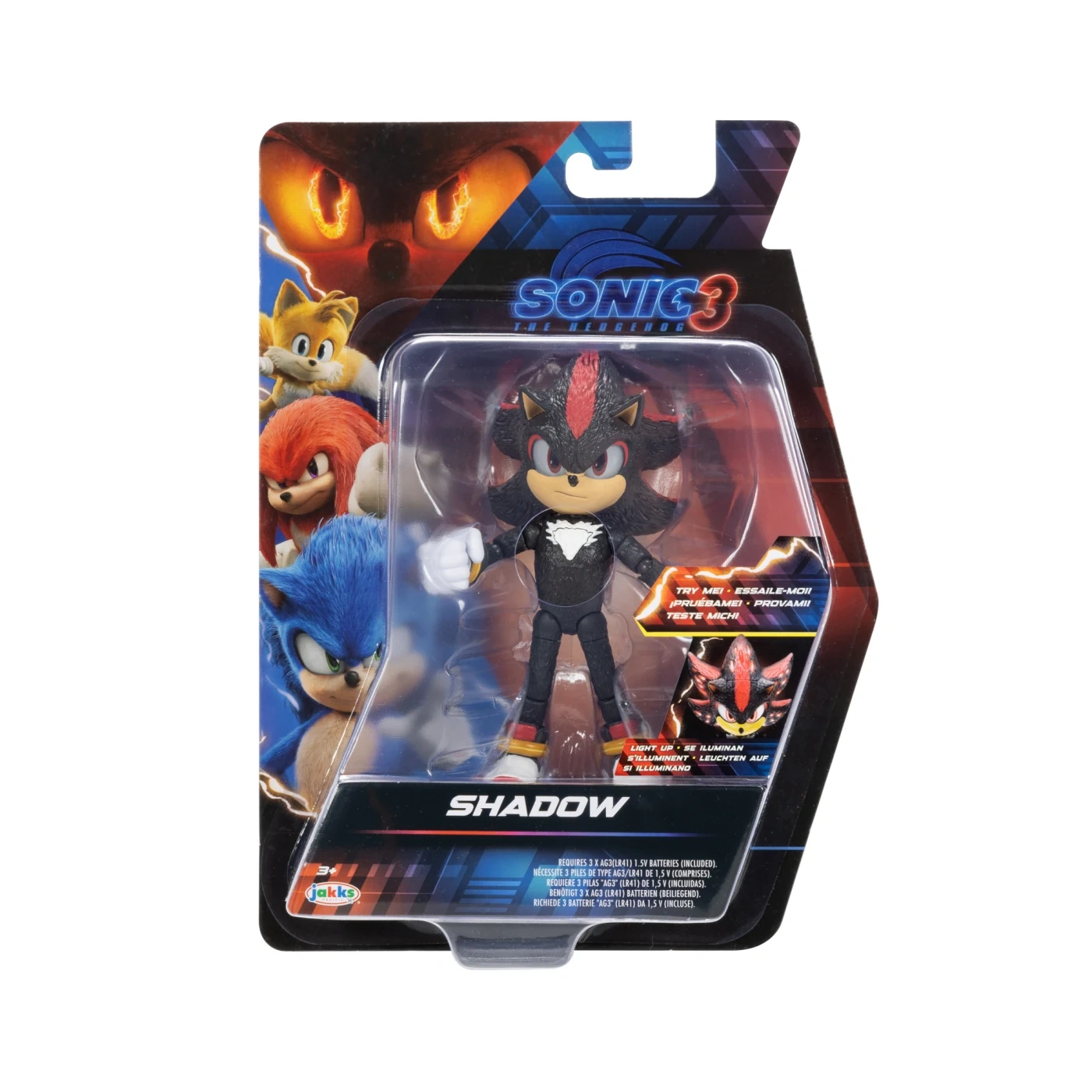 FIGURA DE ACCIÓN SONIC MOVIE LIGHT UP SHADOW 13 CM - 1