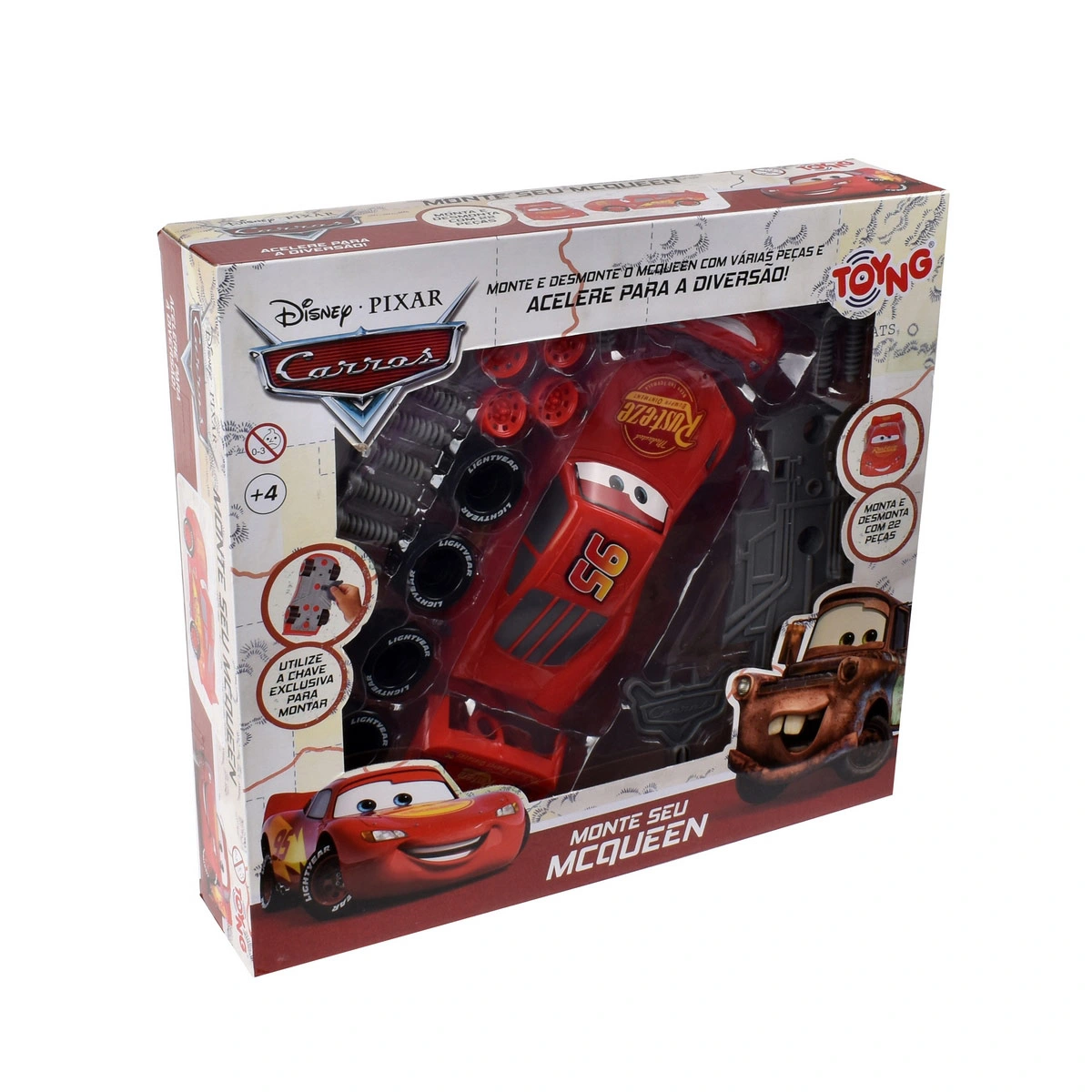 AUTO PARA NIÑO DISNEY RAYO MCQUEEN CARS DO IT YOURSELF 34 CM - 3