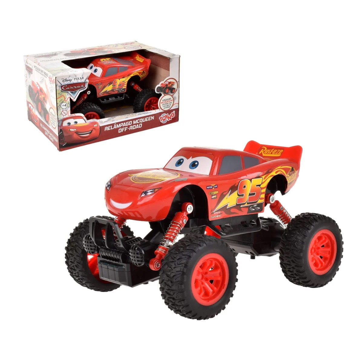AUTO A FRICCION NIÑO DISNEY RAYO MCQUEEN CARS 21 CM - 1