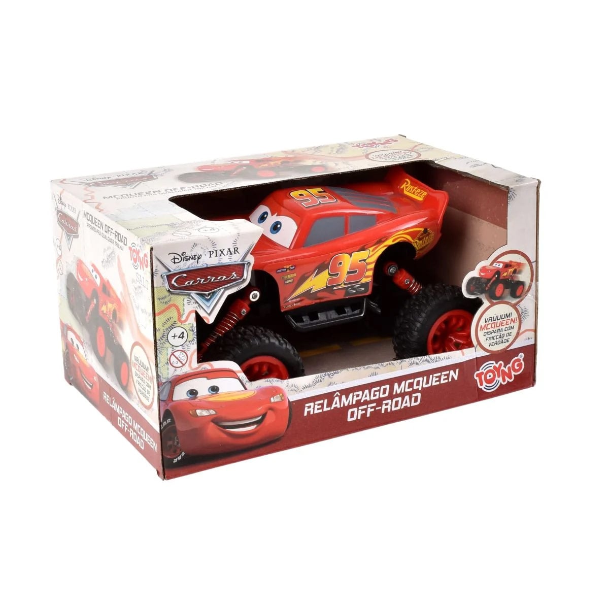 AUTO A FRICCION NIÑO DISNEY RAYO MCQUEEN CARS 21 CM - 2