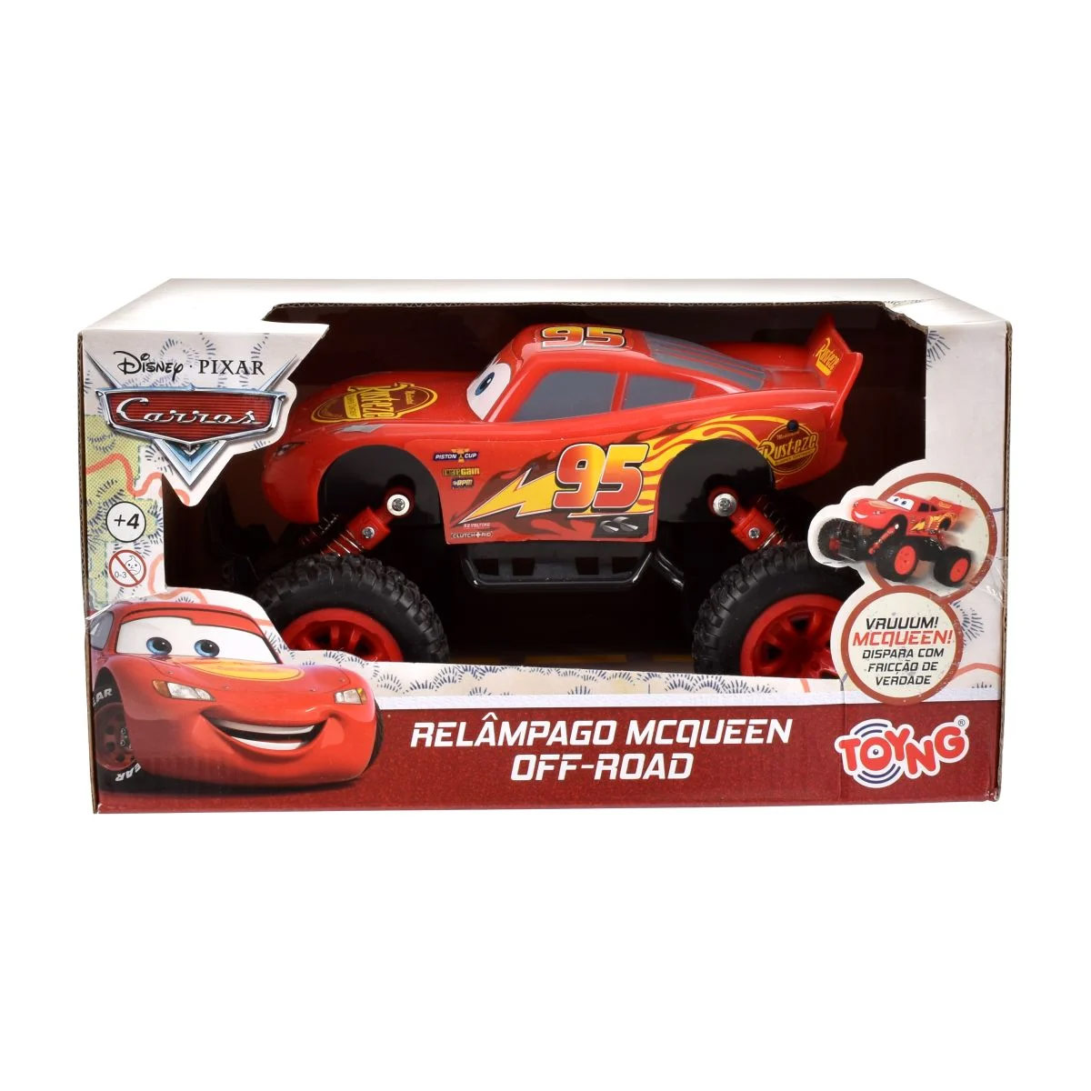 AUTO A FRICCION NIÑO DISNEY RAYO MCQUEEN CARS 21 CM - 3