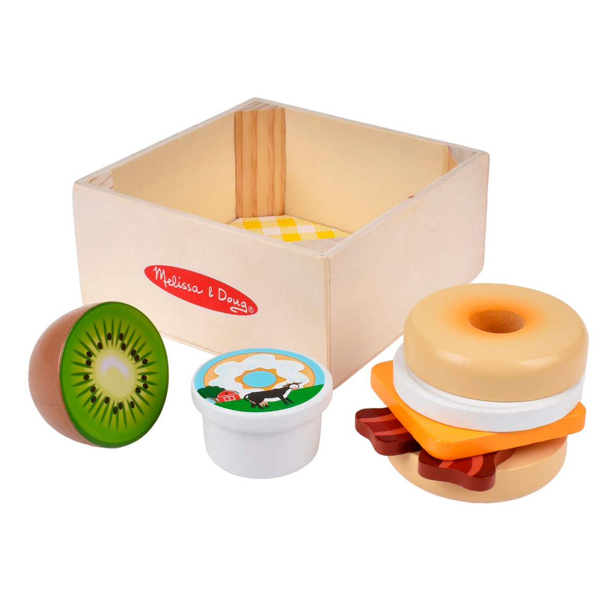 JUGUETE DE COCINA MELISSA & DOUG SET DE COMIDA CAJA DESAYUNO PARA PICNIC - 1