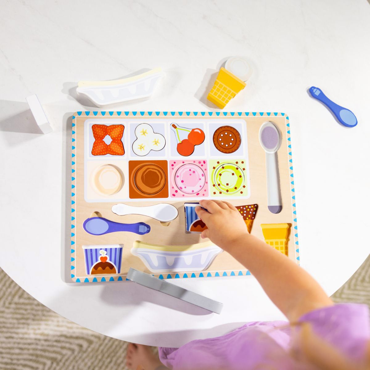 JUEGO DE MESA MELISSA & DOUG SET MAGNETICO CREACION DE HELADOS - 5