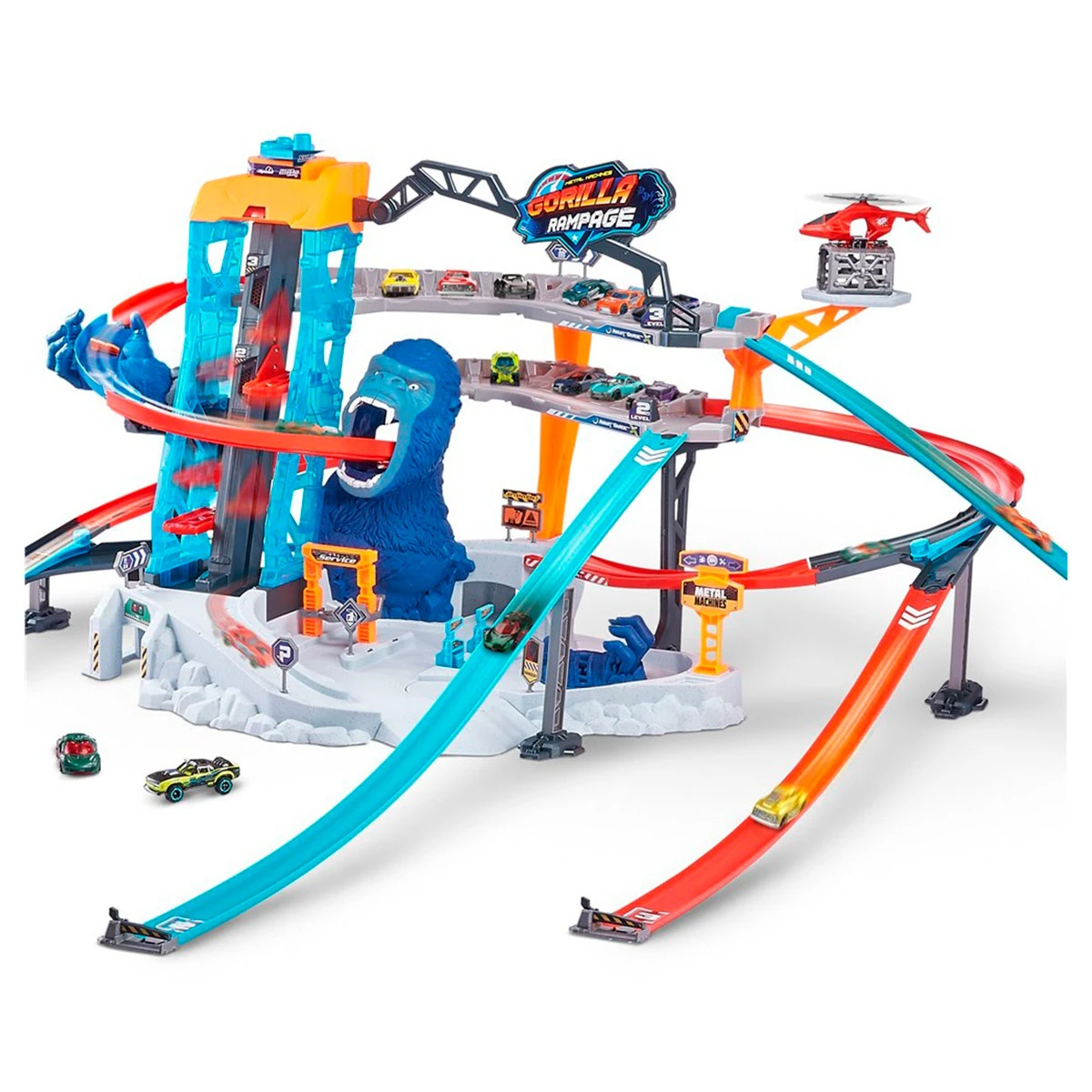 SET DE JUEGO ZURU METAL MACHINES PISTA GORILA - 1