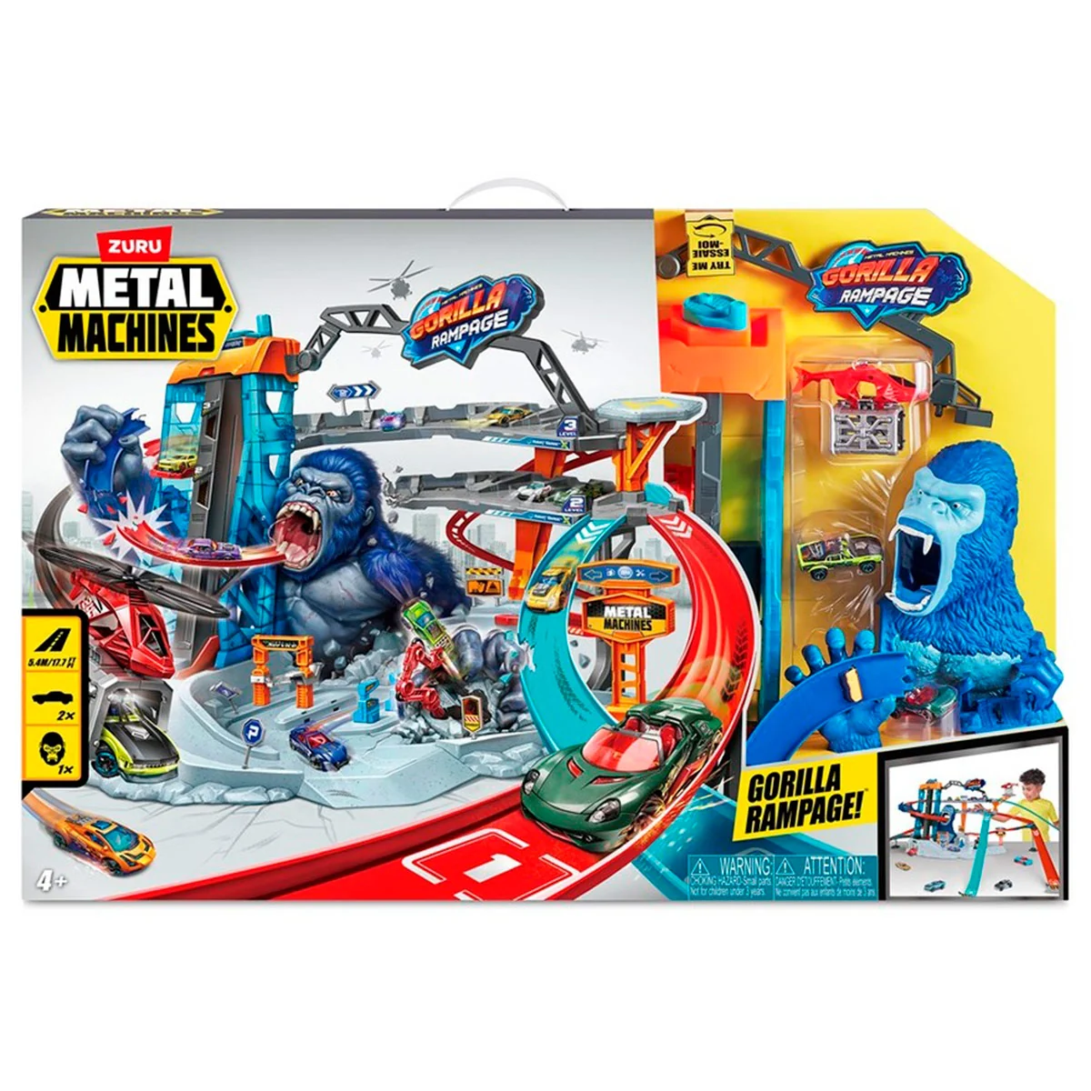 SET DE JUEGO ZURU METAL MACHINES PISTA GORILA - 4