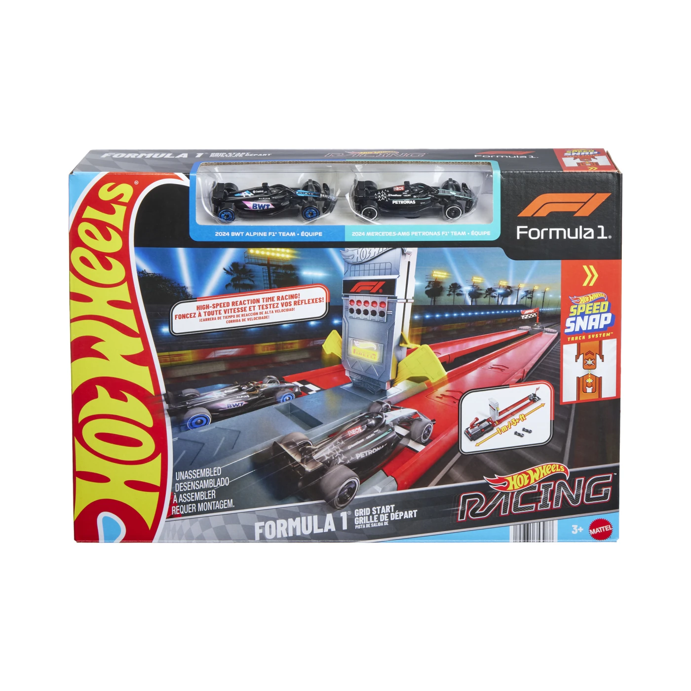 PISTA DE JUGUETE HOT WHEELS RACING CARRERAS DESAFÍO SALIDAS - 11