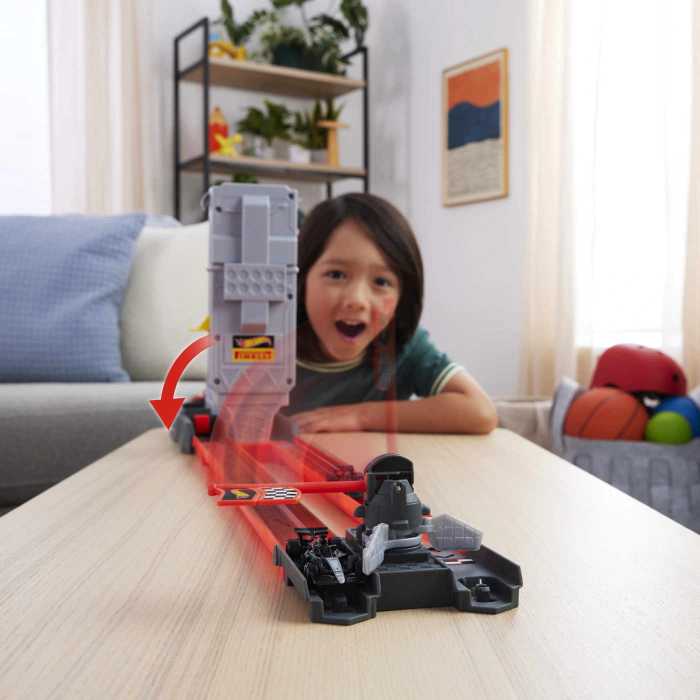 PISTA DE JUGUETE HOT WHEELS RACING CARRERAS DESAFÍO SALIDAS - 8