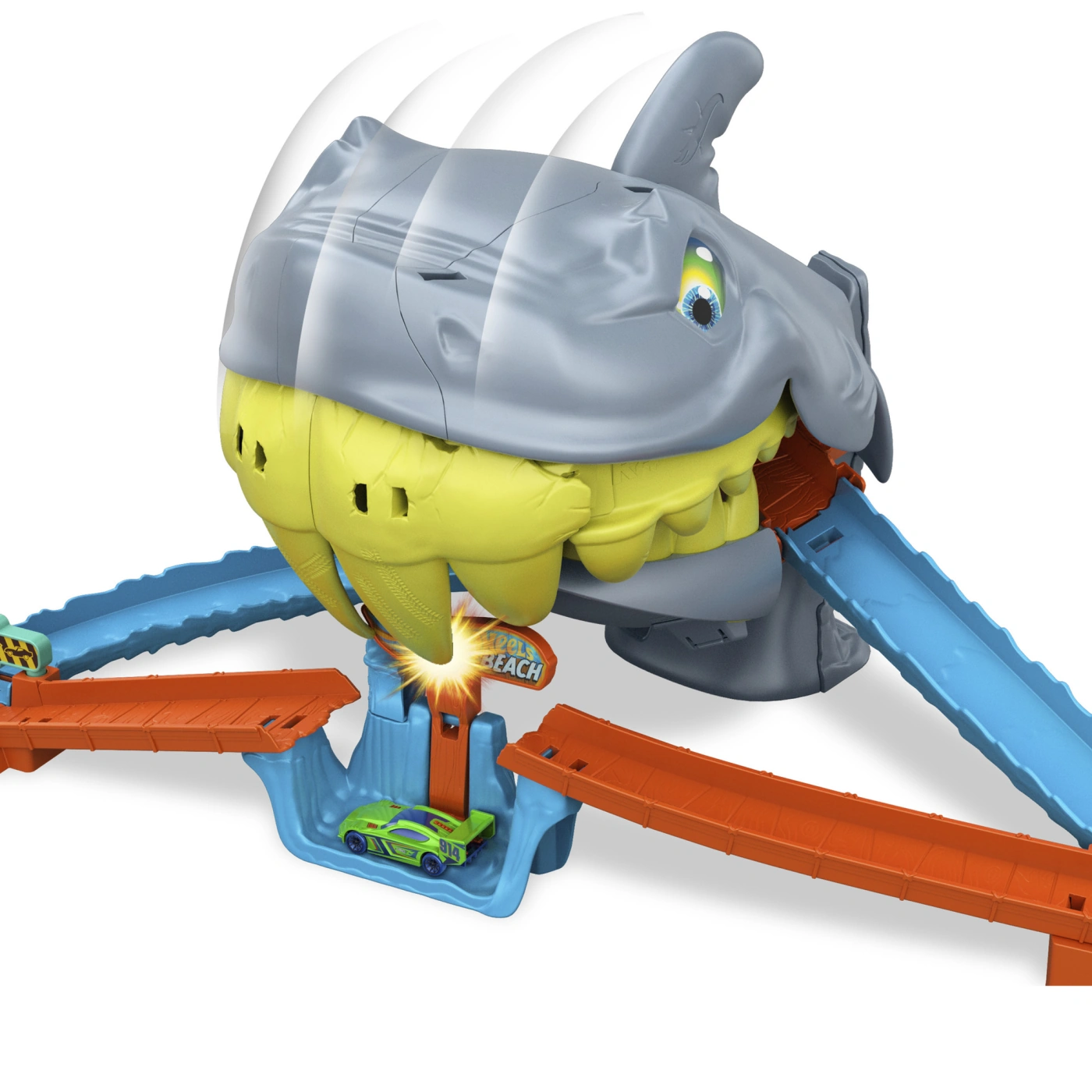 PISTA DE JUGUETE HOT WHEELS CITY PISTA TIBURÓN CIRCUITO ACROBACIAS - 7