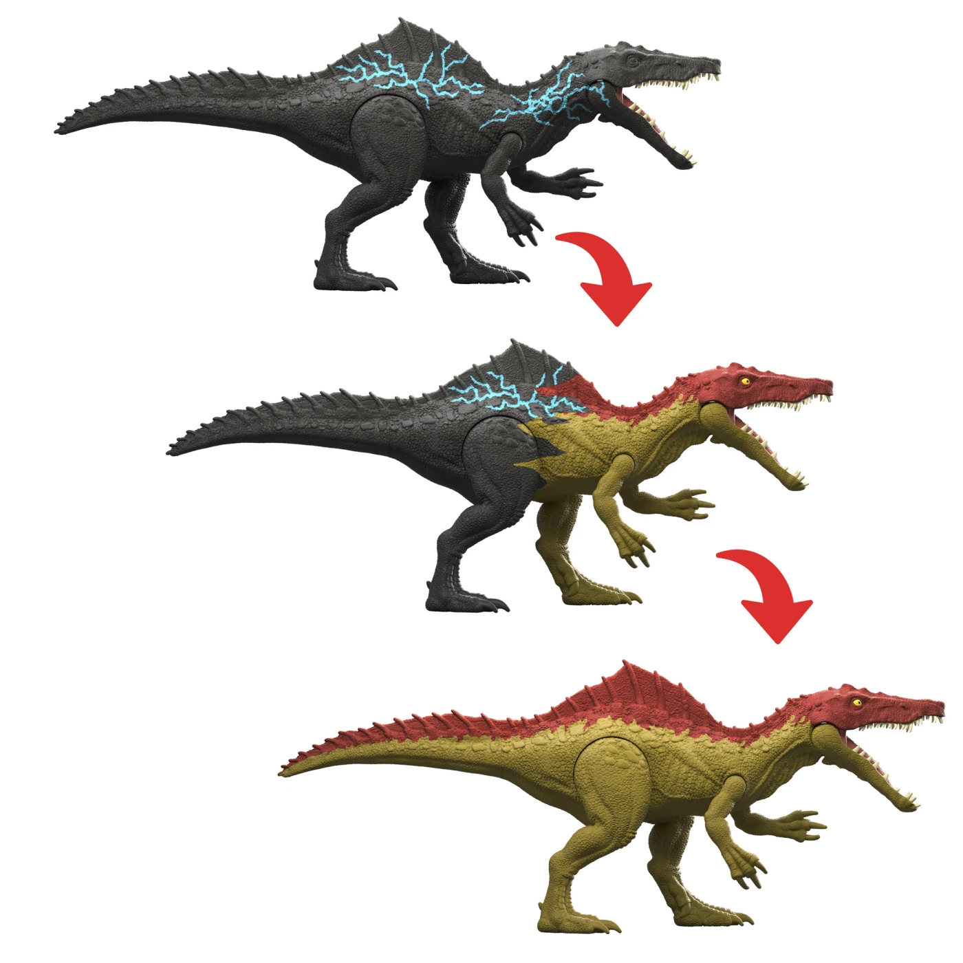 FIGURA DE ACCIÓN JURASSIC WORLD DINO REVEAL DINOSAURIO ESCALA GRANDE - 6