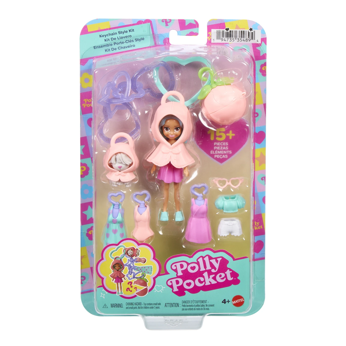 SET DE JUEGO POLLY POCKET LLAVERO FASHION CHARMS - 2