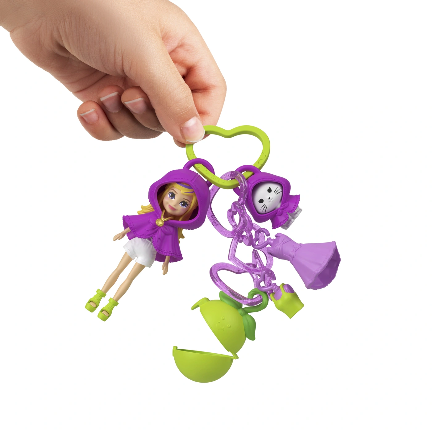 SET DE JUEGO POLLY POCKET LLAVERO FASHION CHARMS - 7