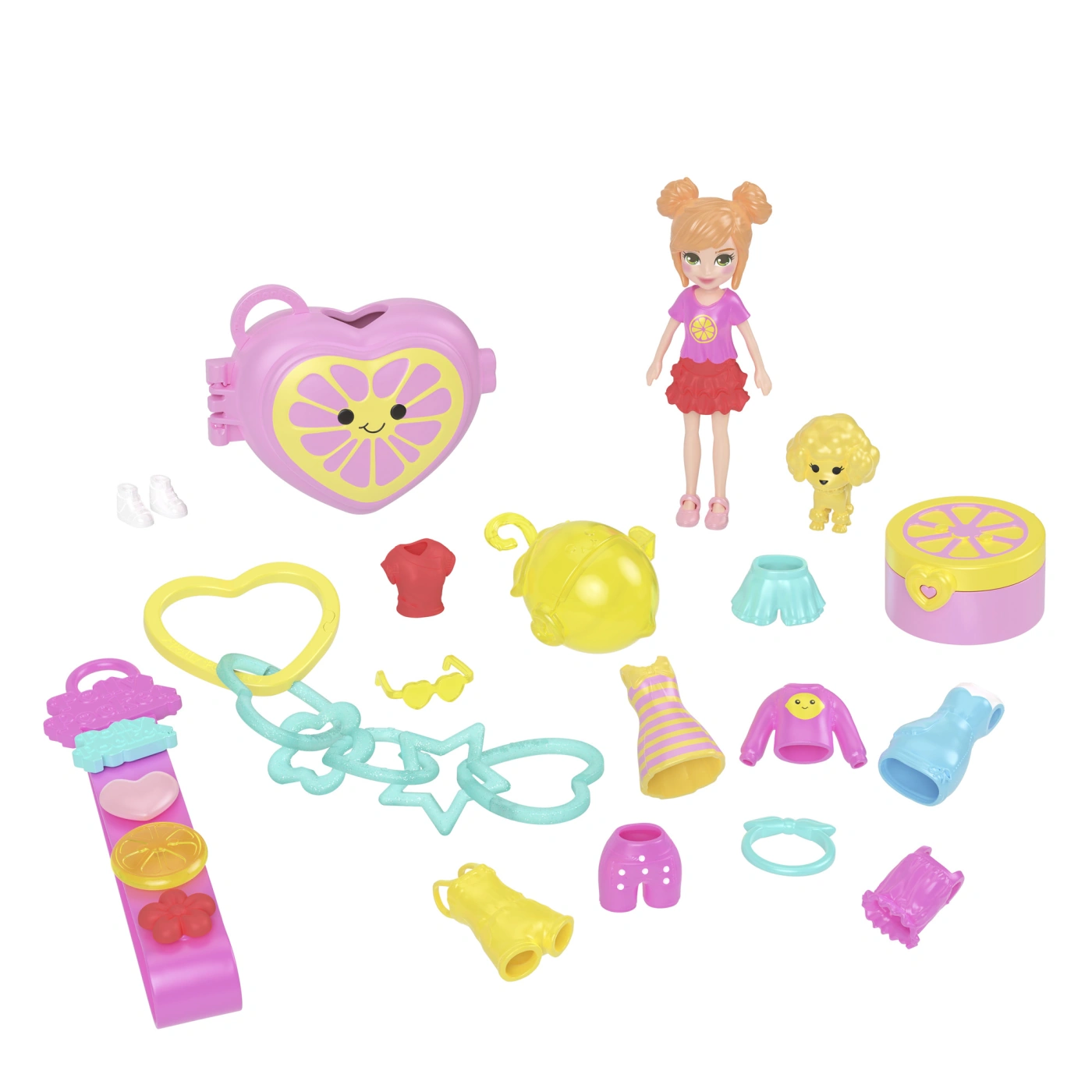 SET PULSERAS POLLY POCKET CON CHARMS - 10