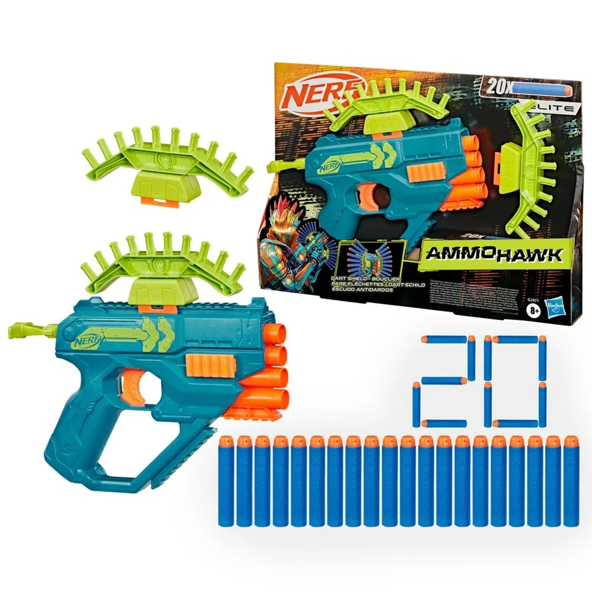 LANZADOR REBEL OPS AMMOHAWK NERF G2971 - 4