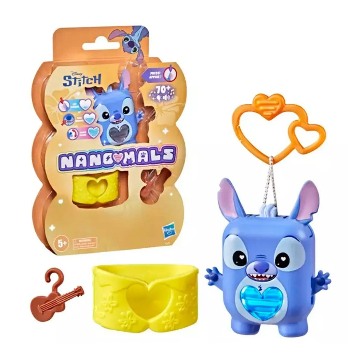 MASCOTA ELECTRÓNICA STITCH DISNEY CON MÁS DE 70 RESPUESTAS HASBRO NANO-MALS G2670 - 2