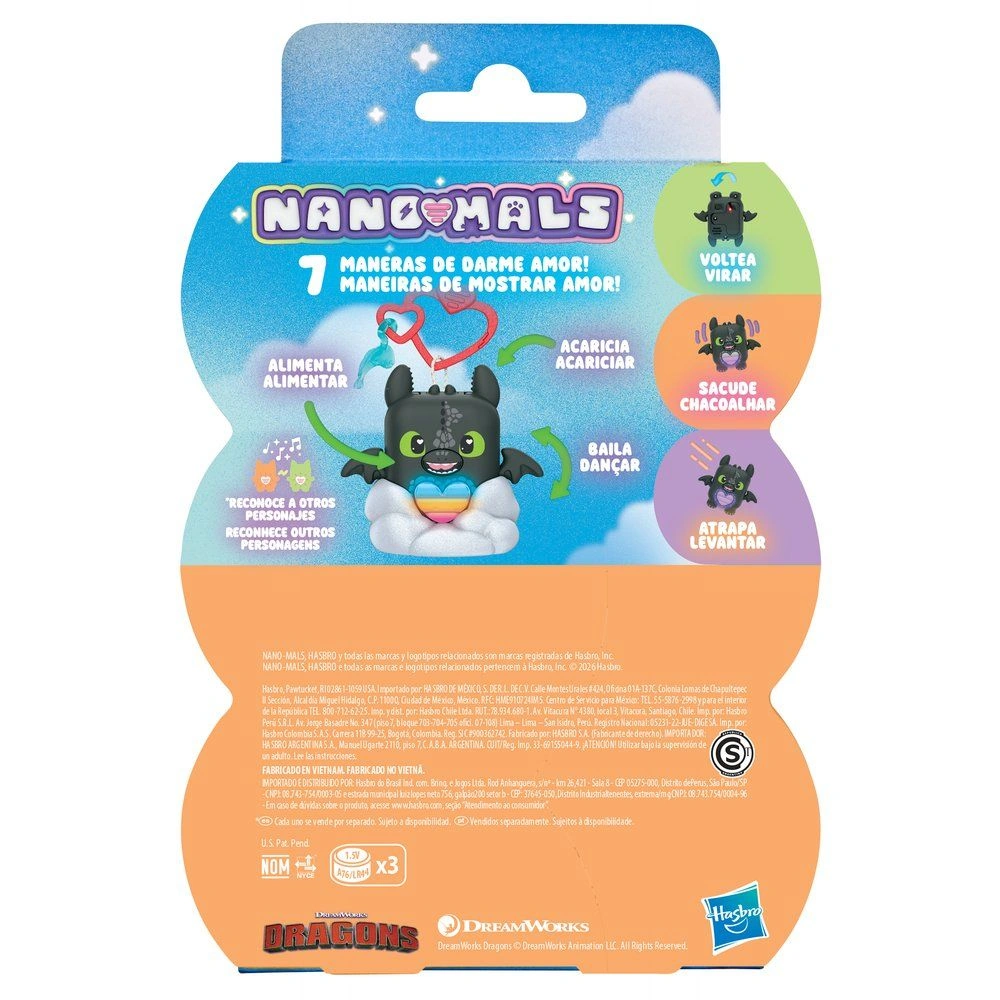 MASCOTA ELECTRÓNICA CHIMUELO HASBRO NANO-MALS G2676 - 3