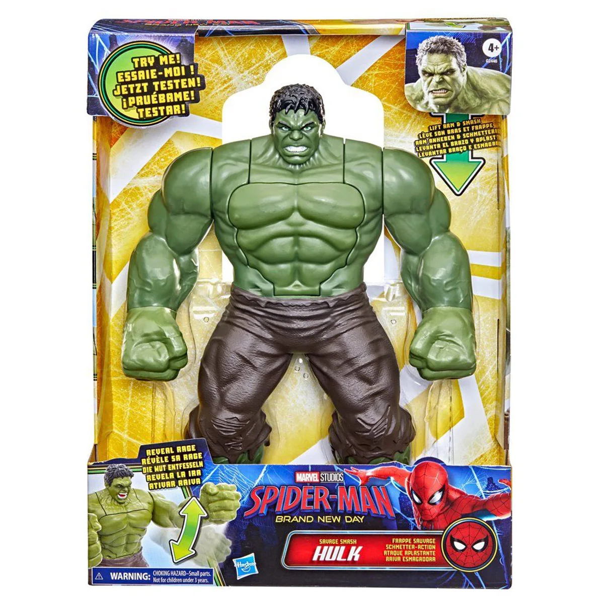 FIGURA DE ACCIÓN SPIDERMAN BRAND NEW DAY ATAQUE APLASTANTE HULK - 5