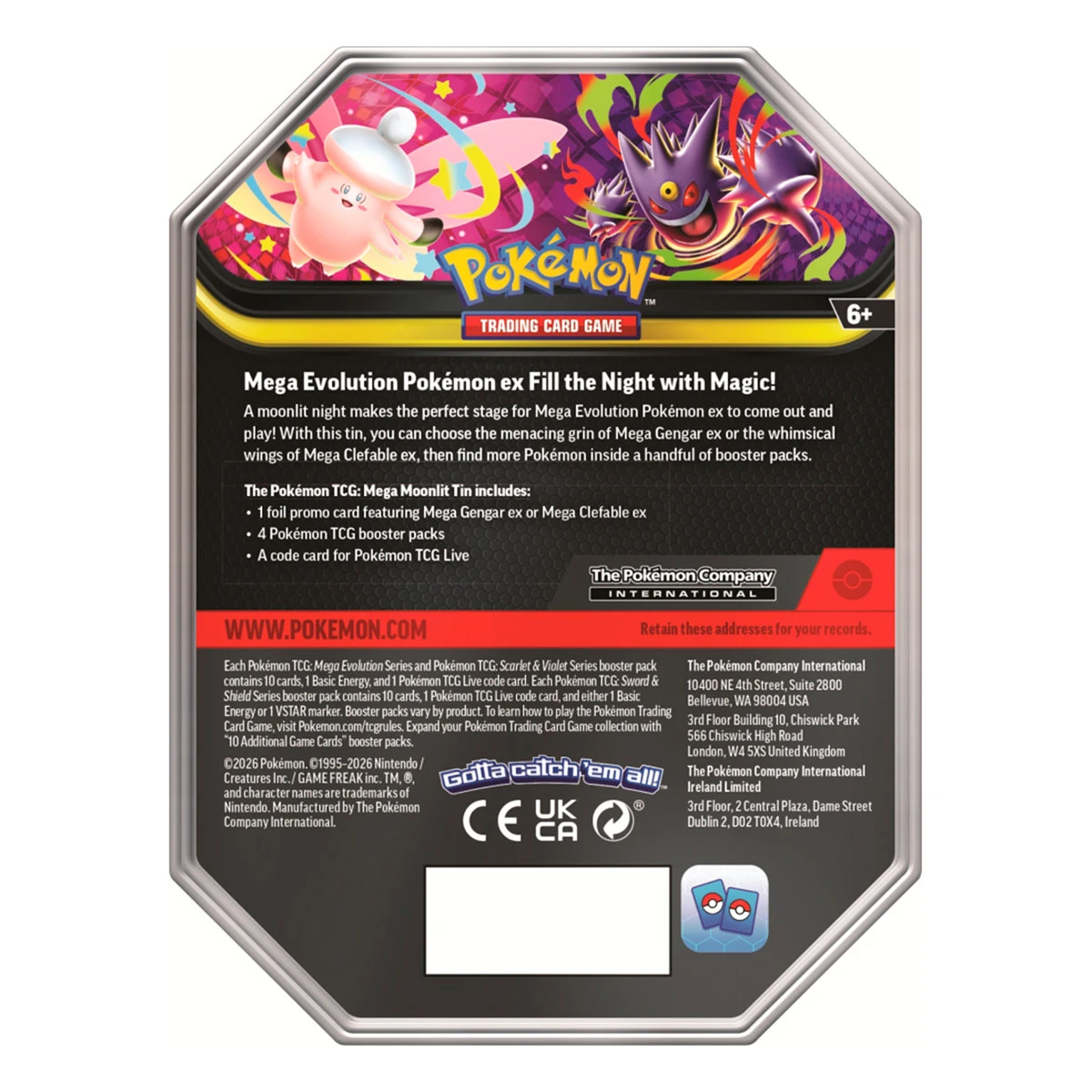 CARTAS COLECCIONABLES POKÉMON TCG MEGA MOONLIT TIN ESPAÑOL - 4
