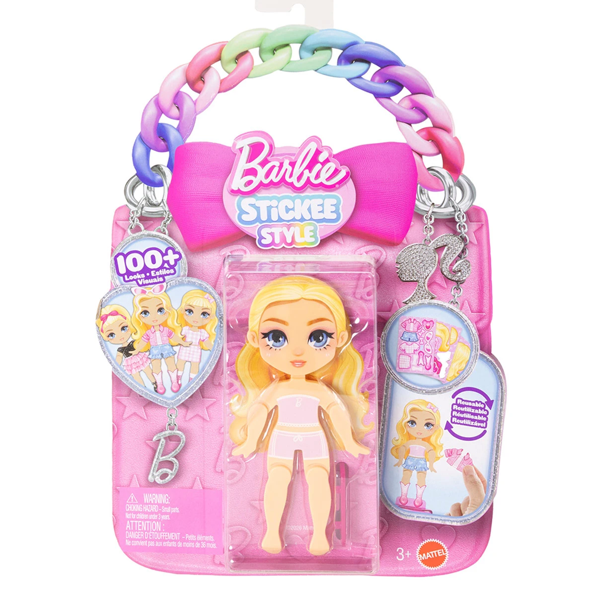MUÑECA BARBIE STICKEEZ SORPRESA - MODELO ALEATORIO - 1