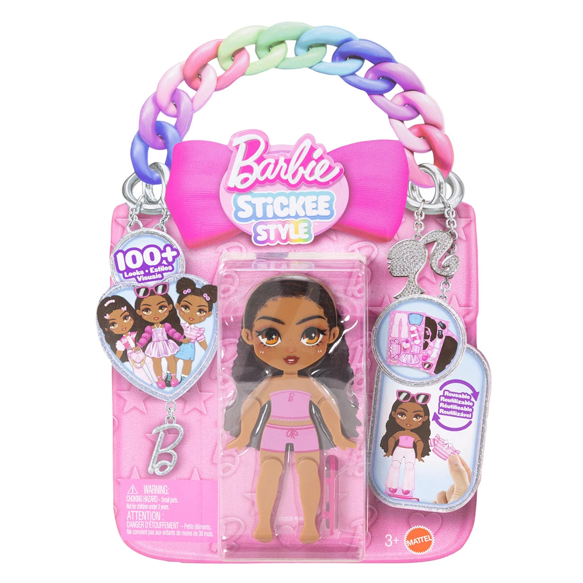 MUÑECA BARBIE STICKEEZ SORPRESA - MODELO ALEATORIO - 2