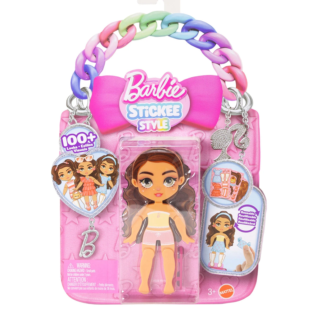 MUÑECA BARBIE STICKEEZ SORPRESA - MODELO ALEATORIO - 3
