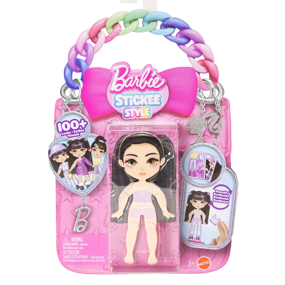 MUÑECA BARBIE STICKEEZ SORPRESA - MODELO ALEATORIO - 4