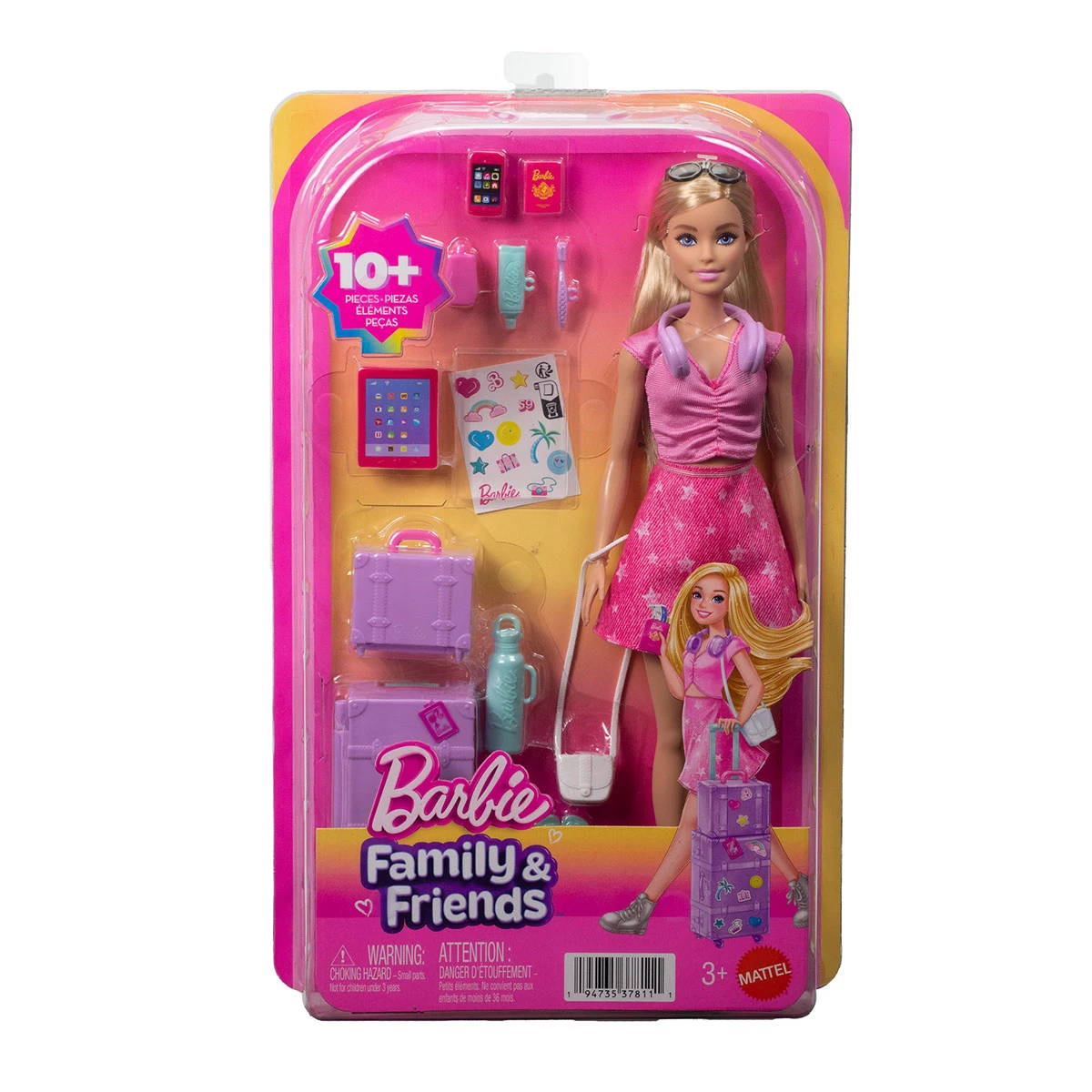MUÑECA BARBIE MALIBU AVENTURAS DE VIAJE - 2