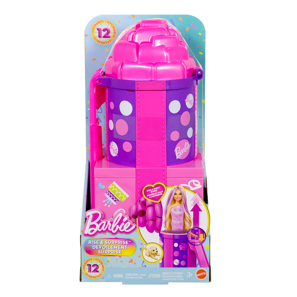 MUÑECA BARBIE PARTY UNBOXED RESBALADILLA - 2
