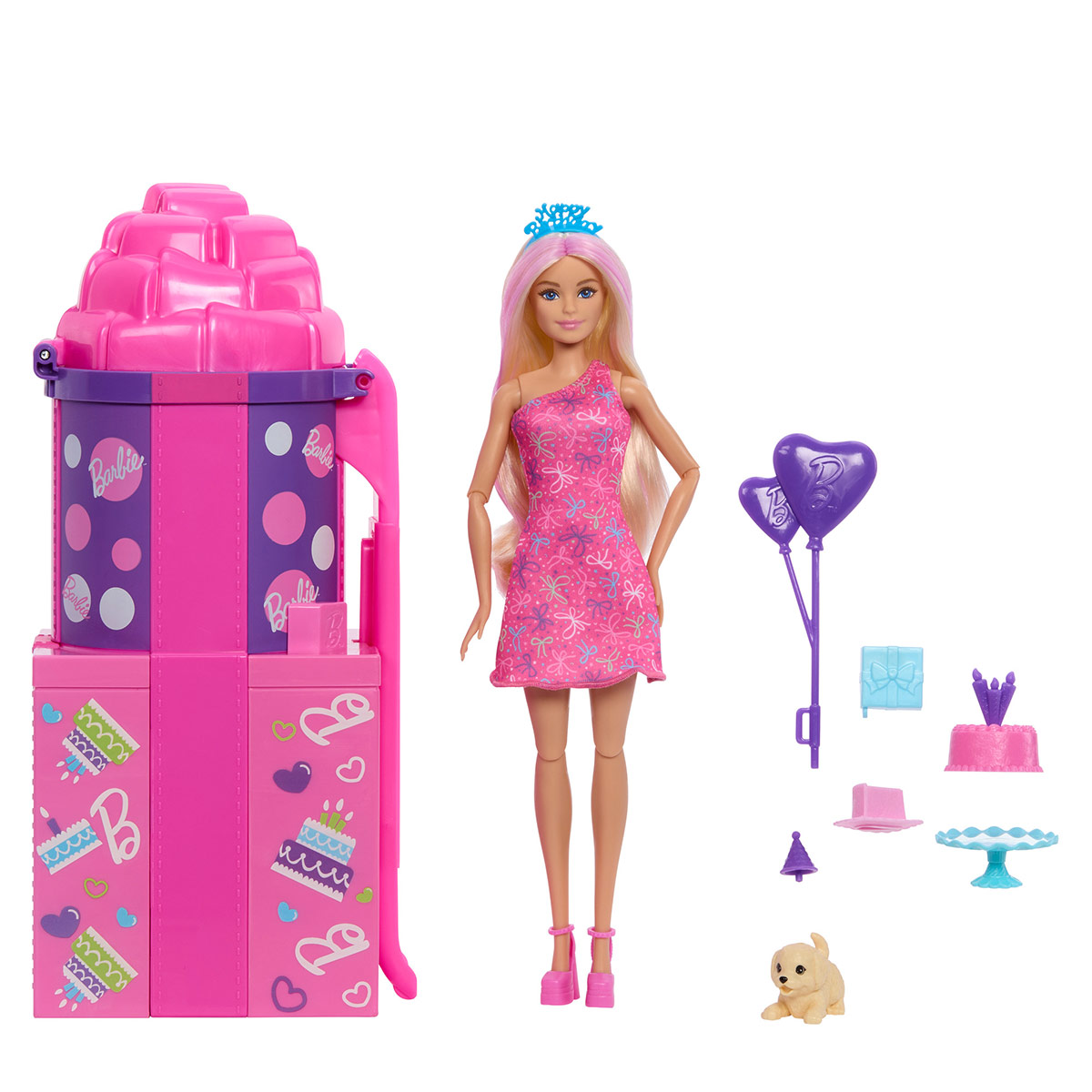 MUÑECA BARBIE PARTY UNBOXED RESBALADILLA - 4